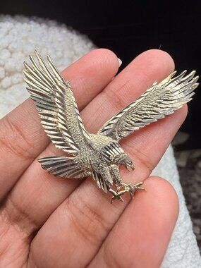 14K Yellow Gold Eagle Pendant